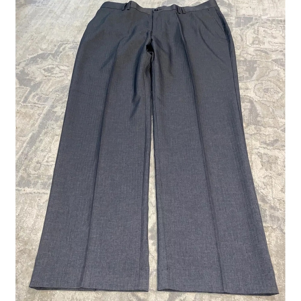 Cubavera Tailored Tropics Charcoal‎ Gray Dress Pants Mens  Sz 38 X 32 Nee